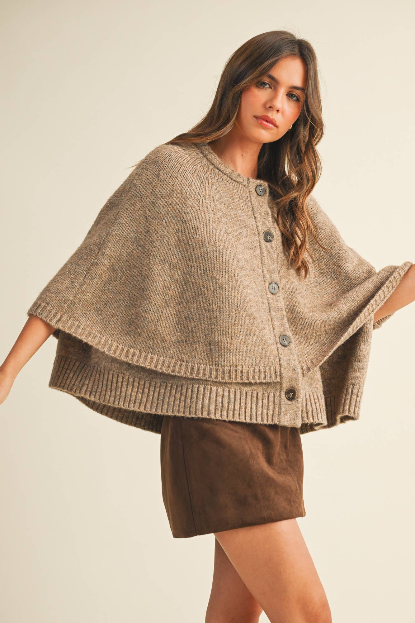Katerina Cape (Taupe)