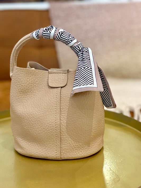 Blair Bucket Bag (Beige)