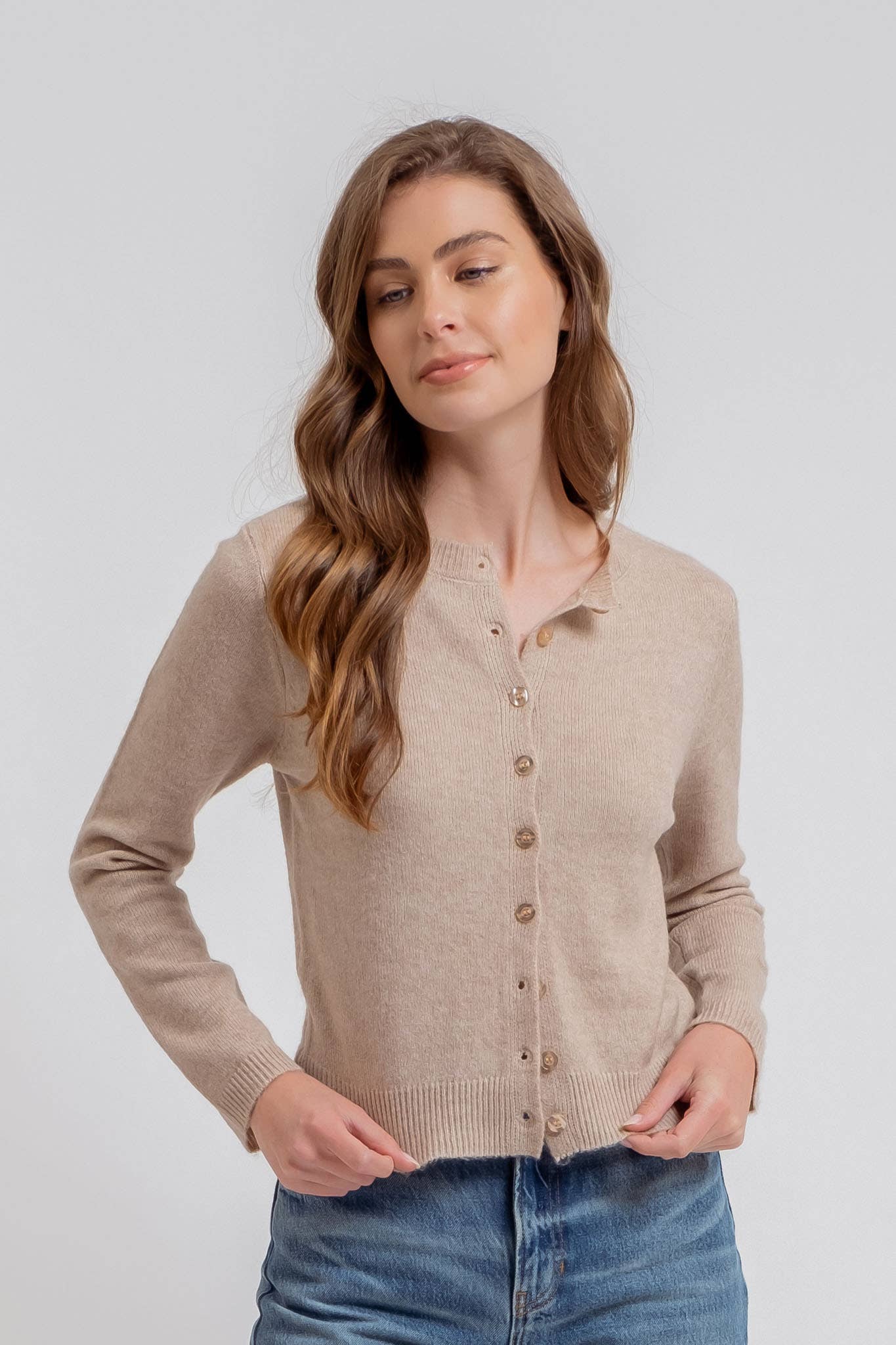 Lane Cardigan (Taupe)