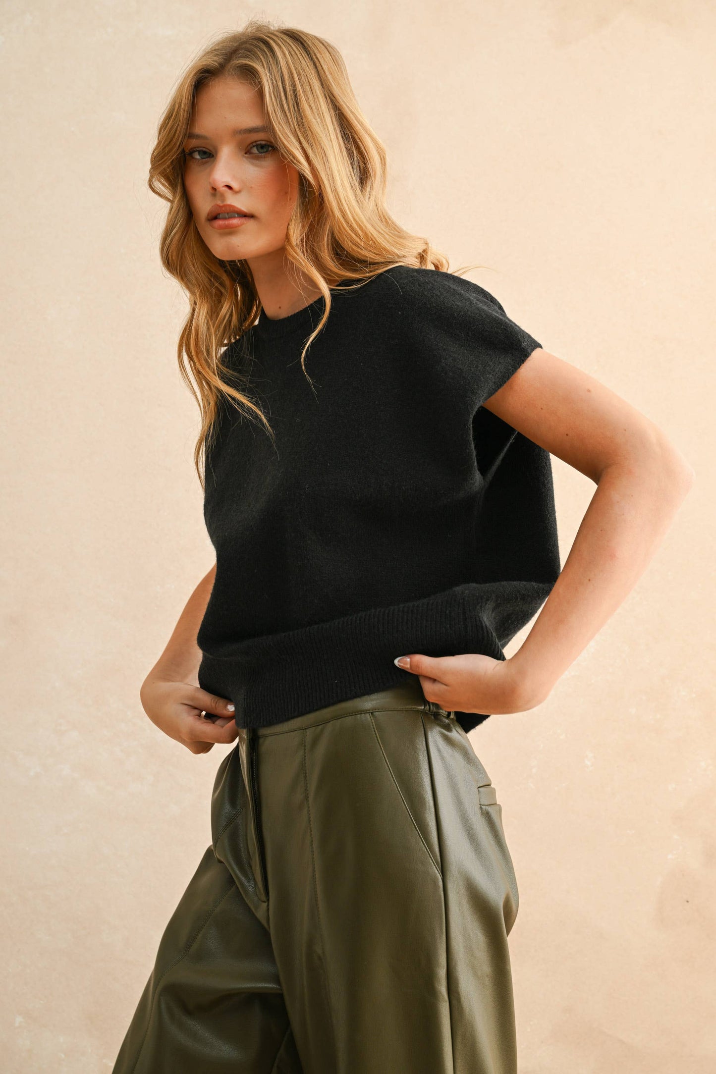 Asher Short Sleeve Sweater