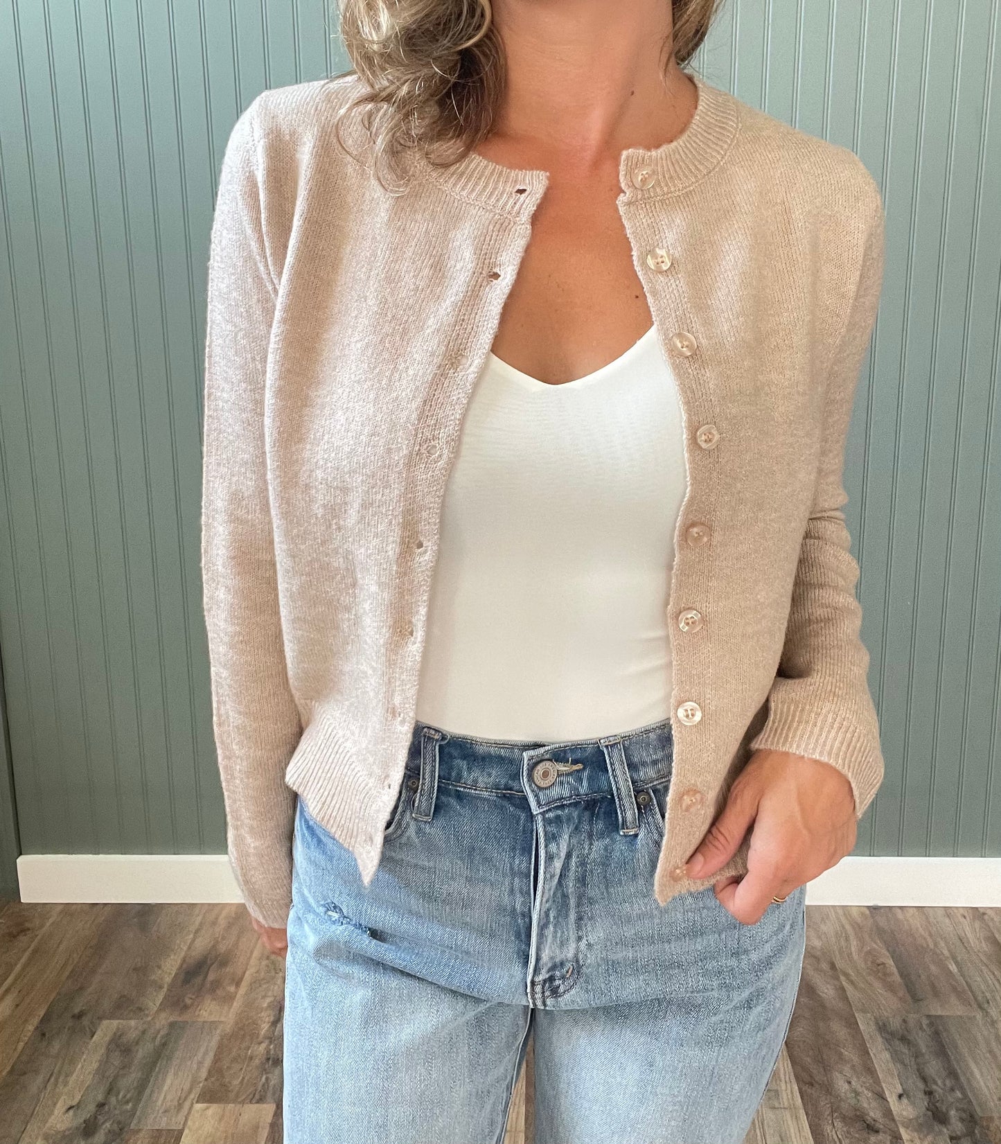 Lane Cardigan (Taupe)