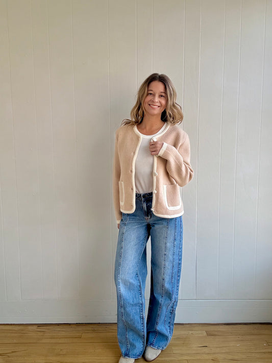 Thea Patch Pocket Cardigan