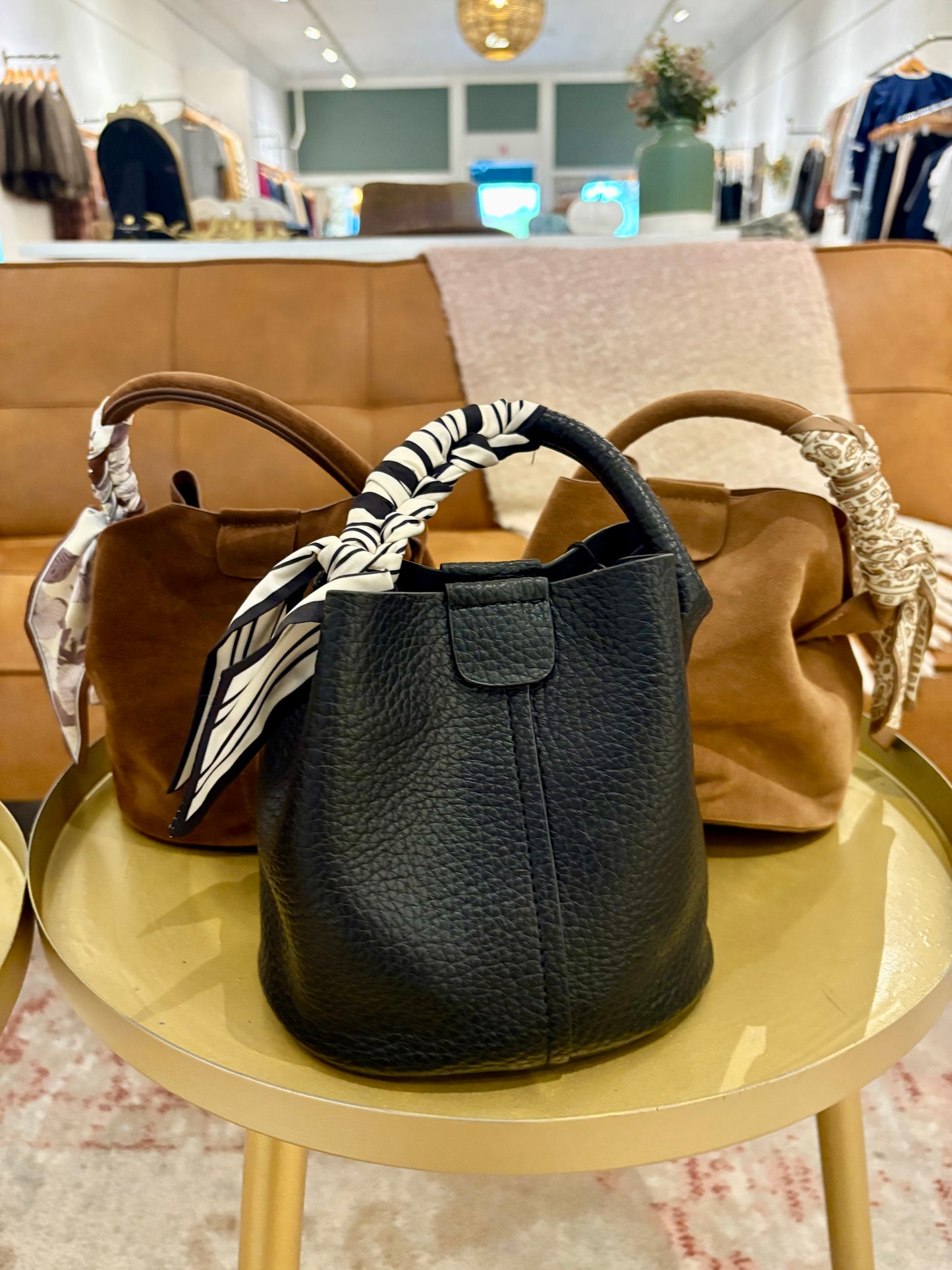Blair Bucket Bag (Tan)