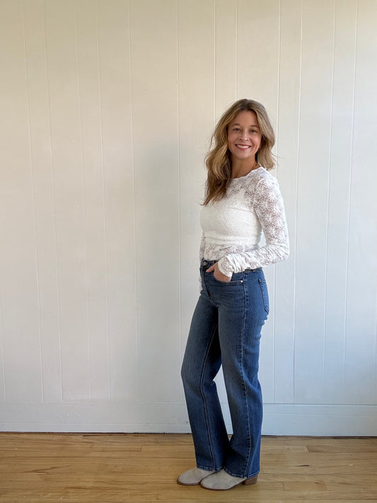 Lace Layering Top (Ivory)