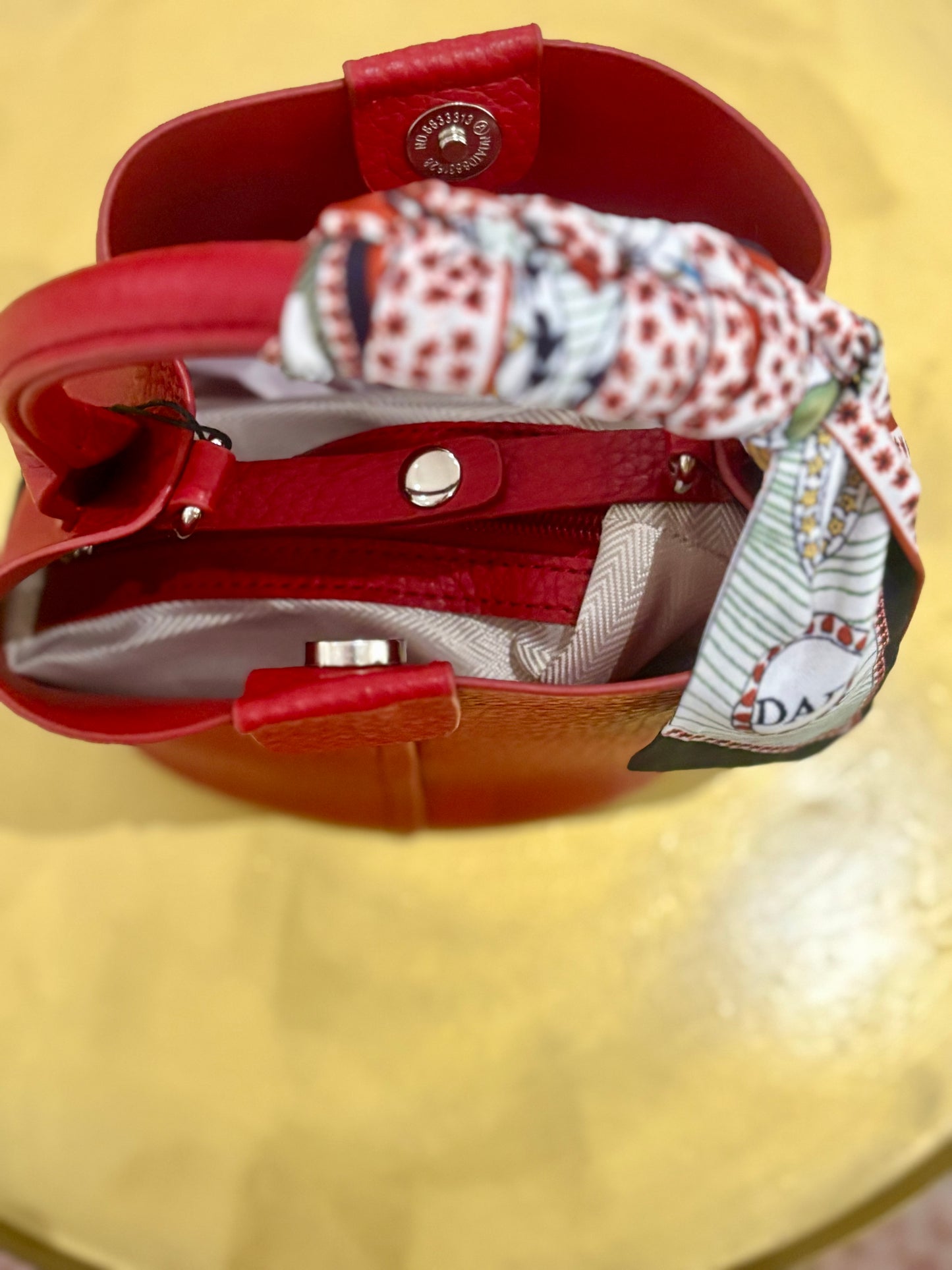 Blair Bucket Bag (Red)