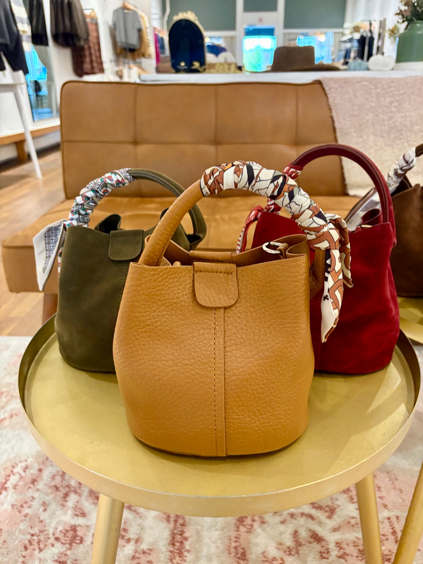 Blair Bucket Bag (Brown)