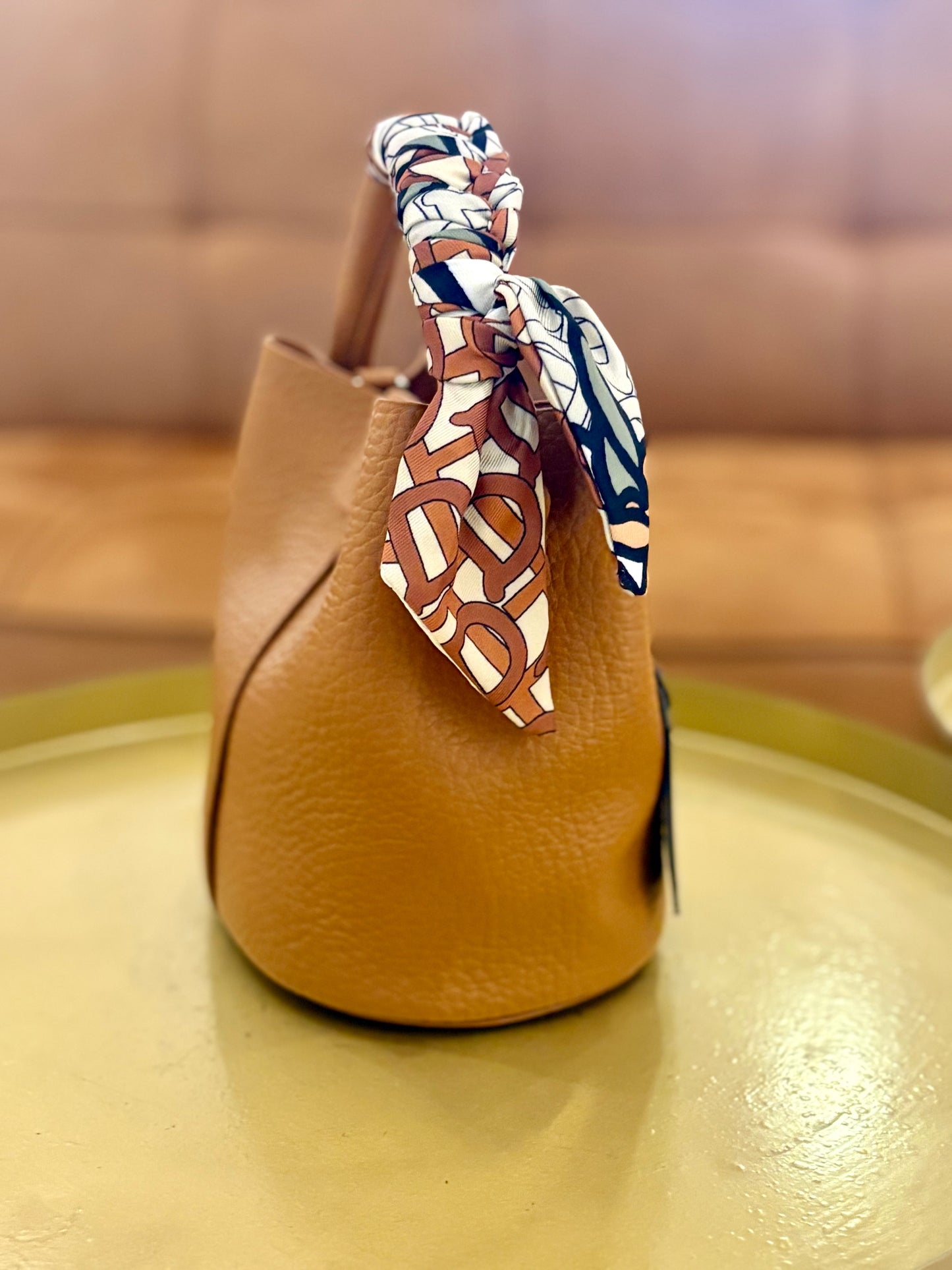 Blair Bucket Bag (Brown)