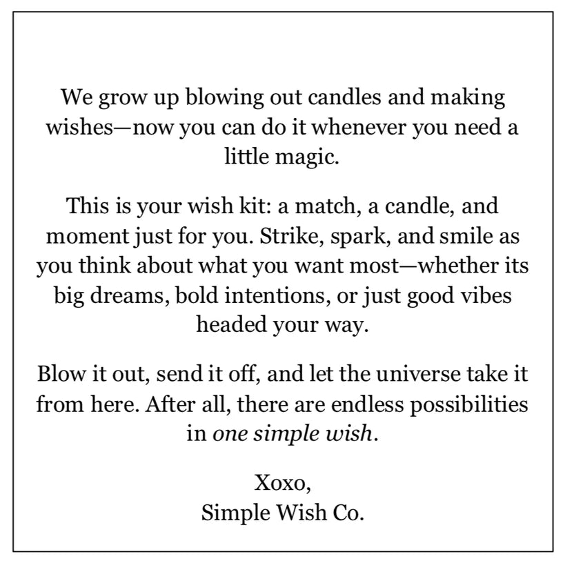 Simple Wish Card (Heart)