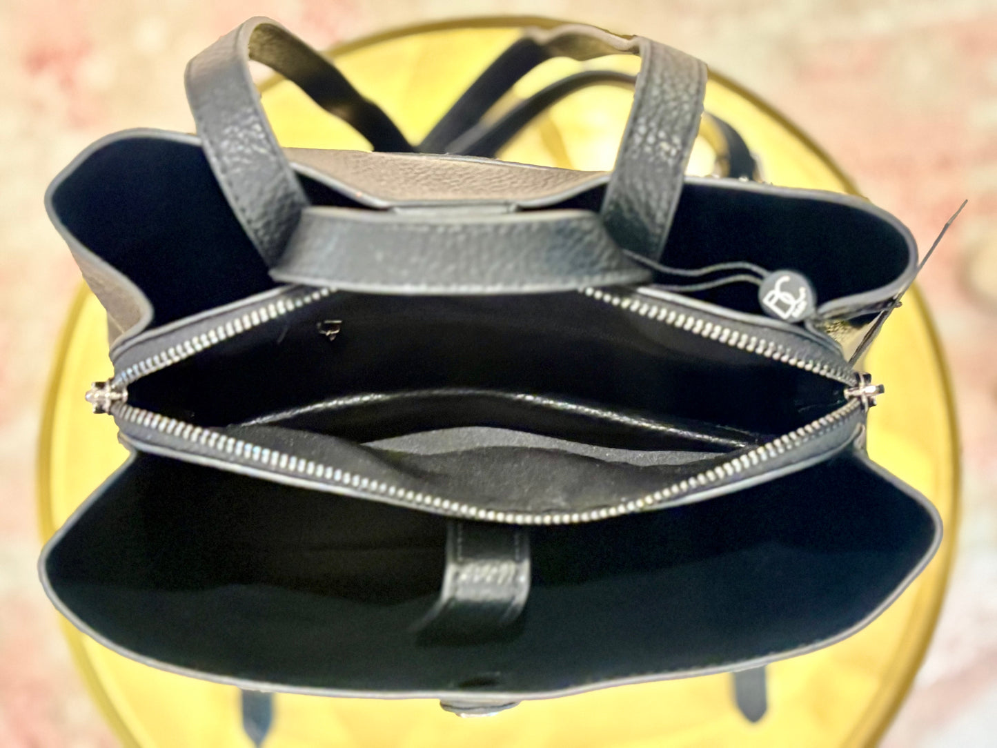 Simone Backpack Purse (Black)