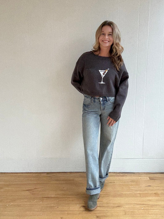 Mandy Martini Sweater (Charcoal)