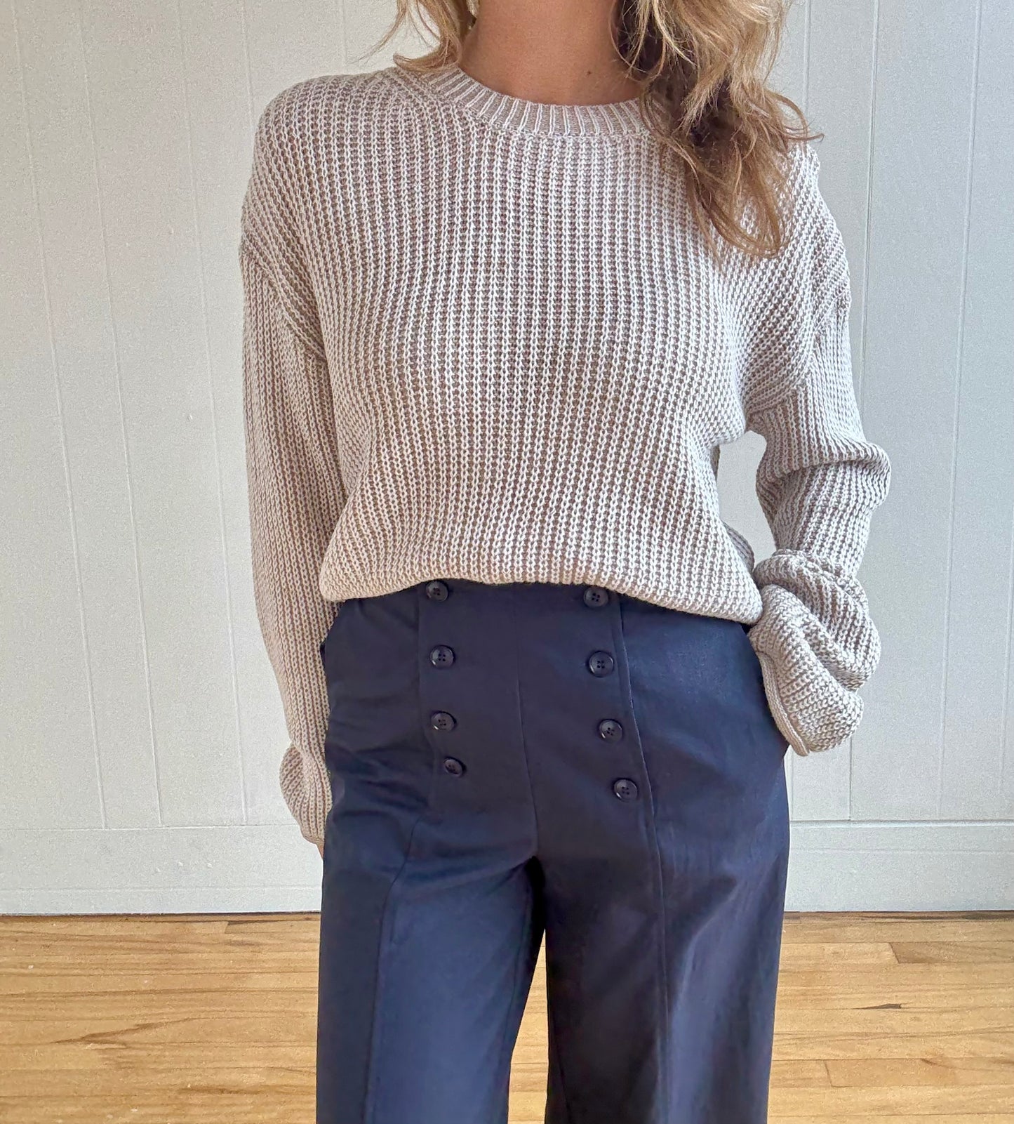 Marine Button Front Pant