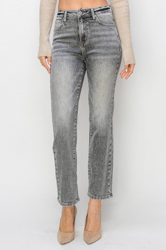 Capri Crop Straight Jeans