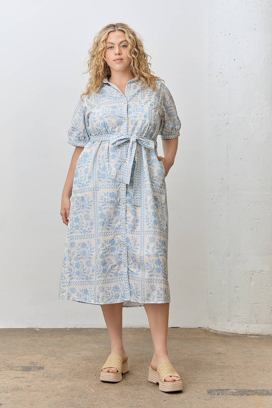 Lacey Shirt Dress (Plus)