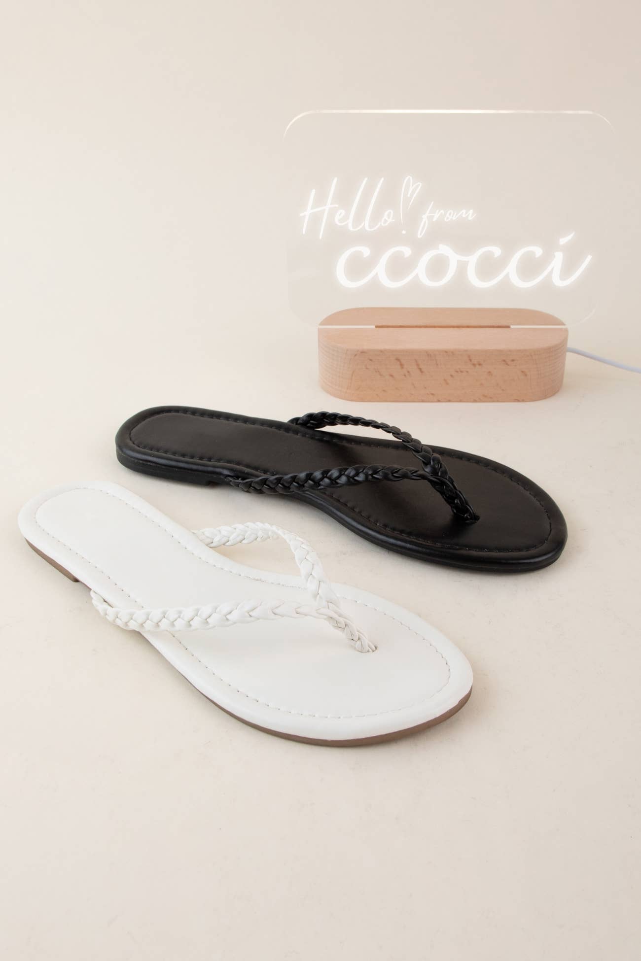 Bellen Braided Sandal- Black