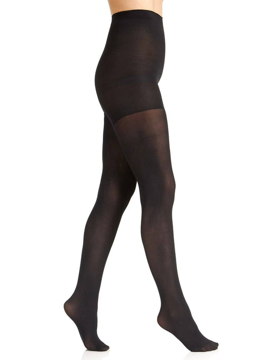 Luxe Opaque Control Top Tight (Black)