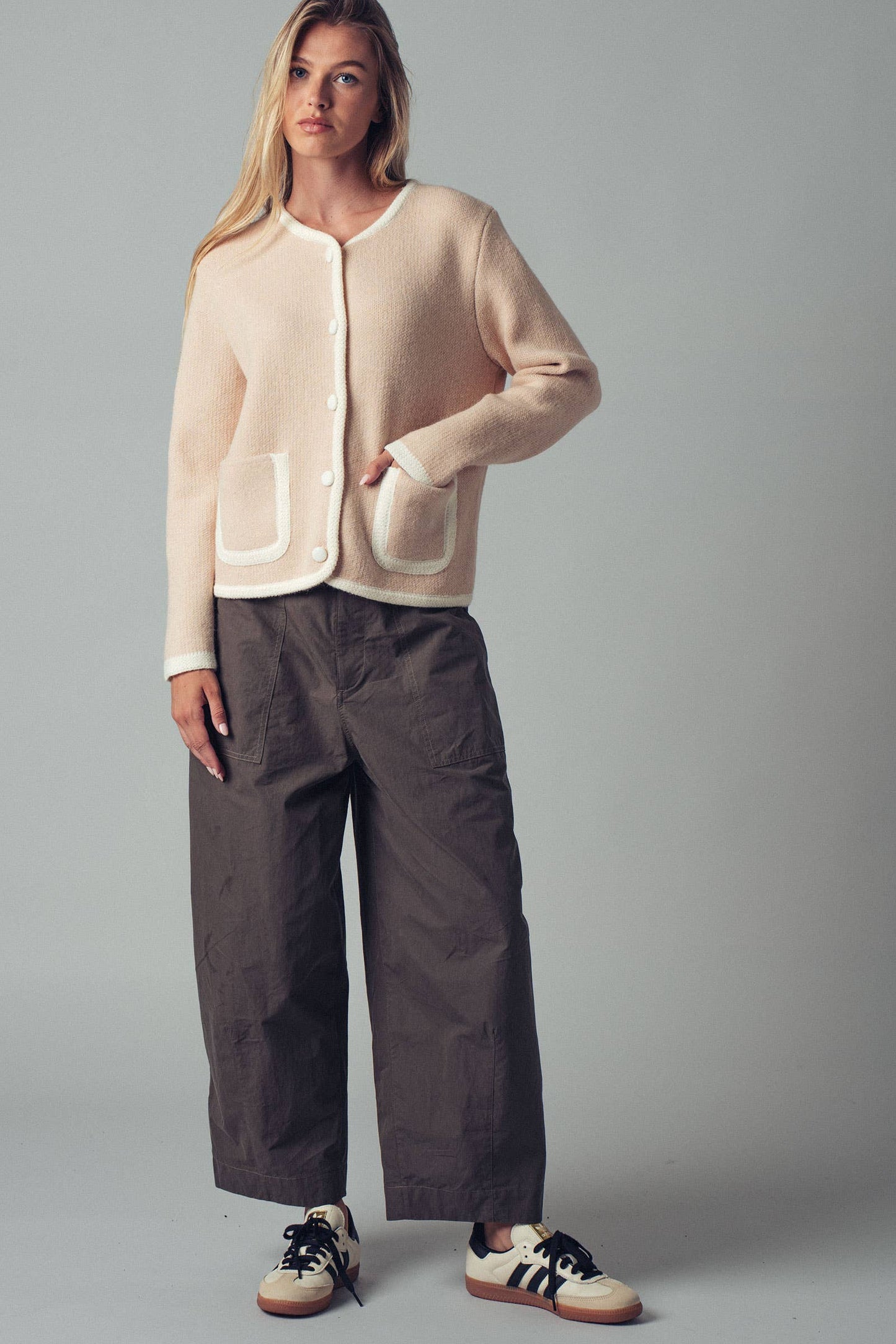 Thea Patch Pocket Cardigan