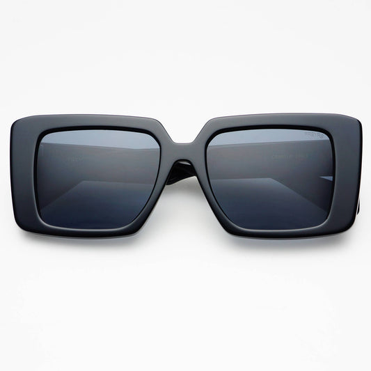 Camilla Acetate Womens Rectangular Sunglasses, Black