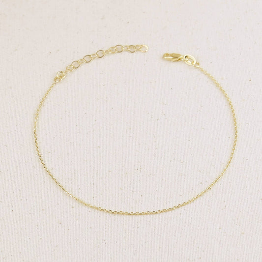 Link Chain Anklet (0.9mm)