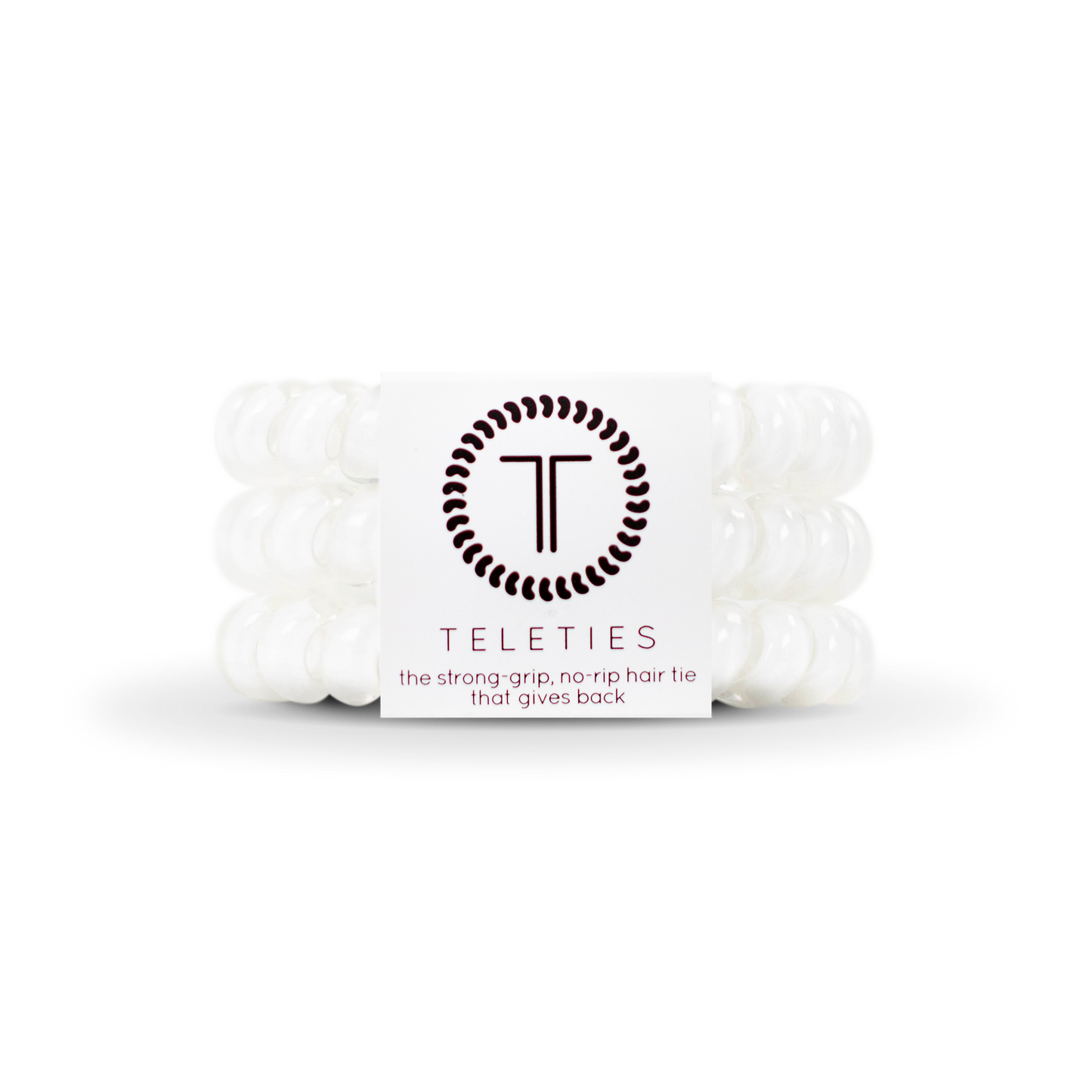 Coconut White Spiral Hair Coils, Large