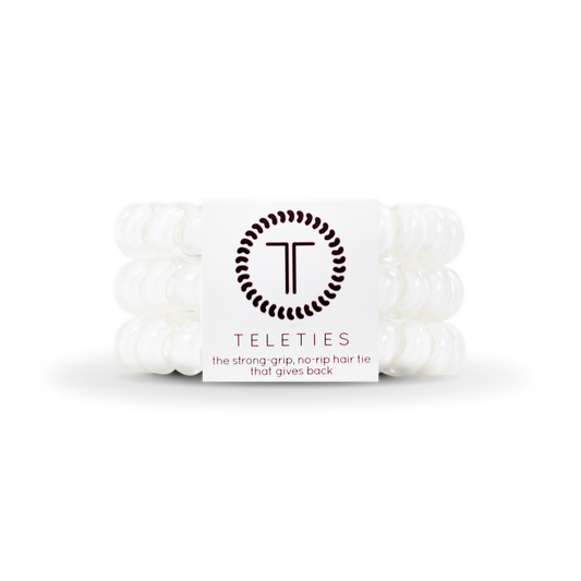 Coconut White Spiral Hair Coils, Large