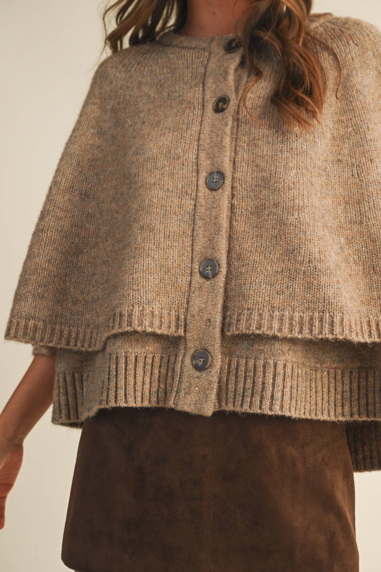 Katerina Cape (Taupe)