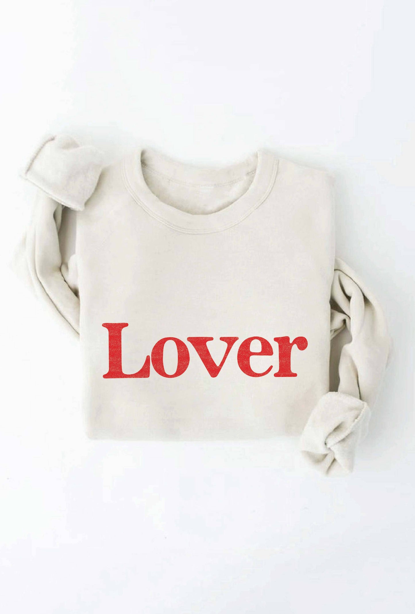 LOVER Graphic Sweatshirt (Vintage White)