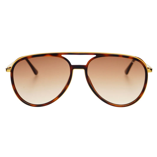 Fulton Aviator Sunglasses Tortoise: Brown Tortoise