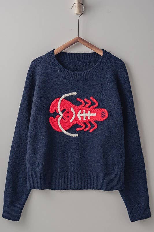 Lobster Alert Sweater (Navy)