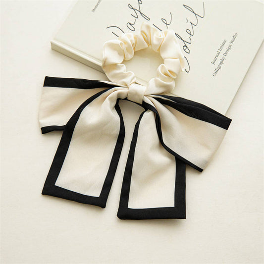 Bow Hair Tie (White)