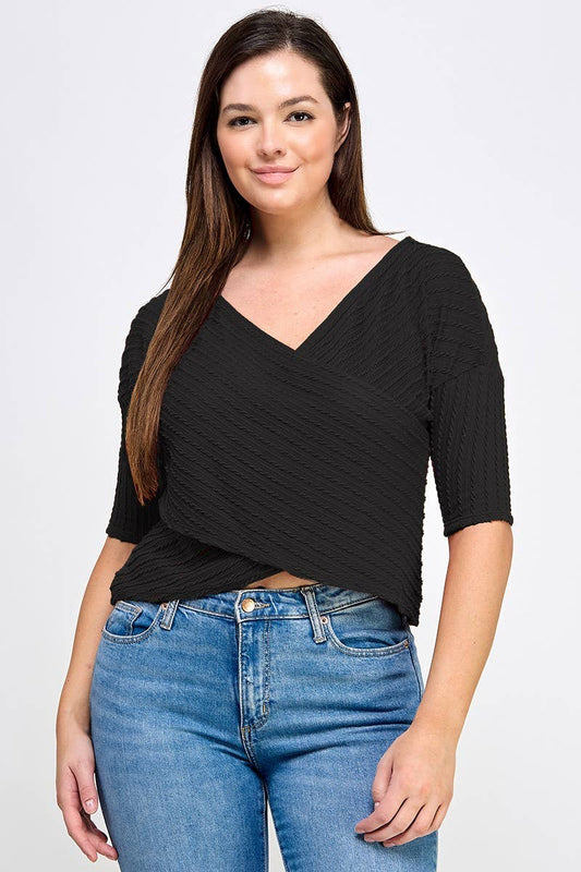 Danica Dolman Half Sleeve Sweater (Plus)