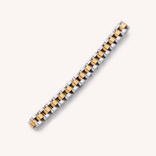 Two Toned Watch Band Bracelet