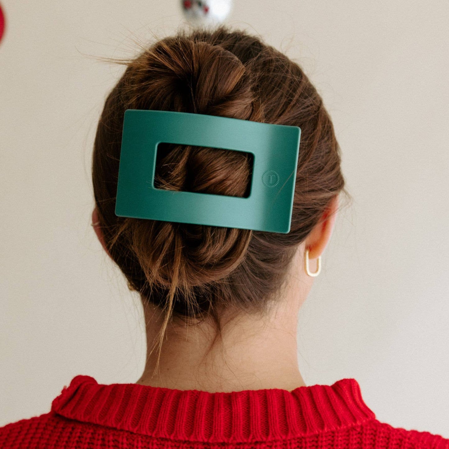 Flat Rectangle Hair Clip | Fir Real | Large