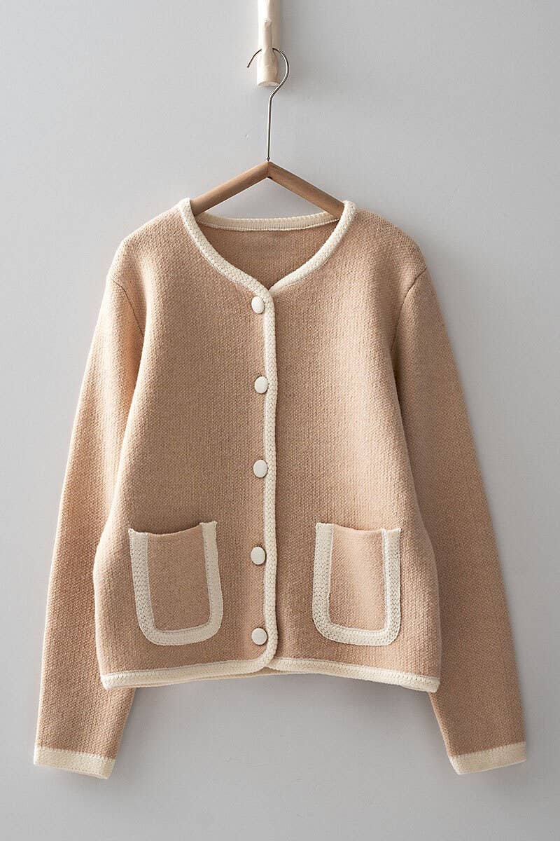 Thea Patch Pocket Cardigan
