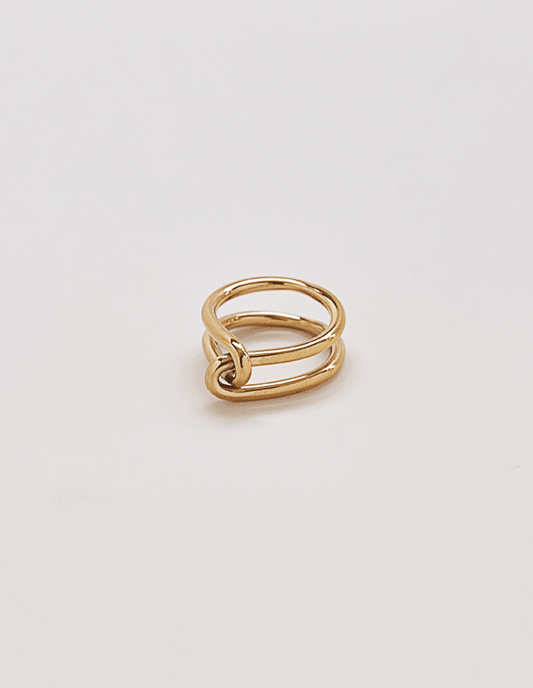 Gold Double Knot Ring